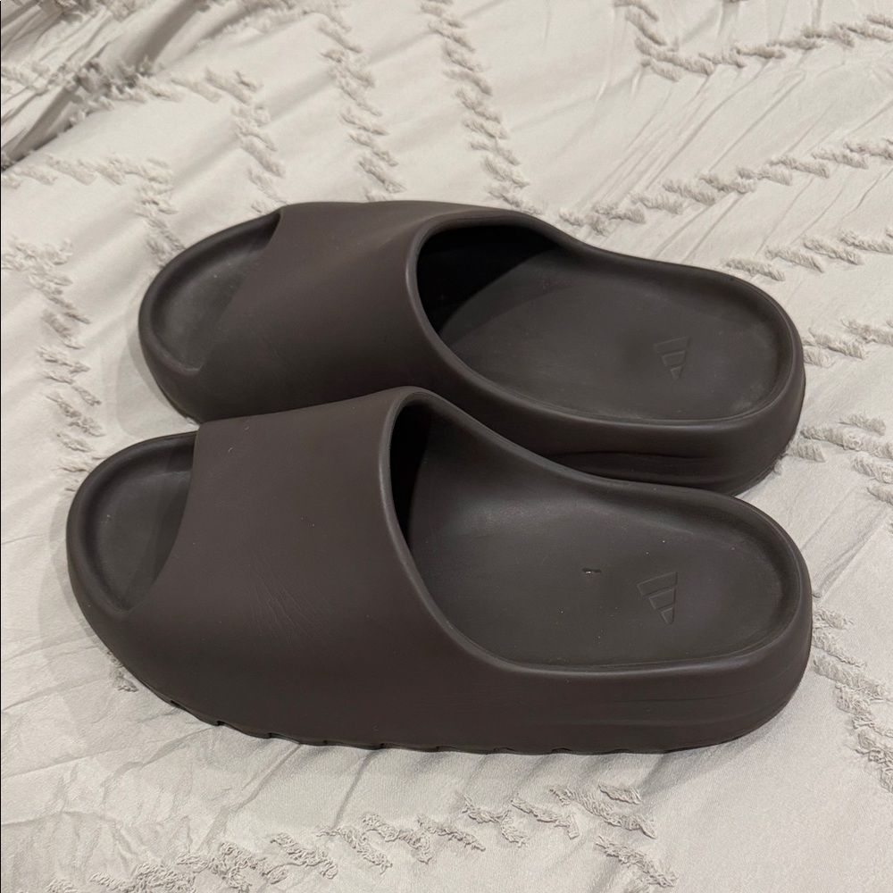 Brown Yeezy Slides